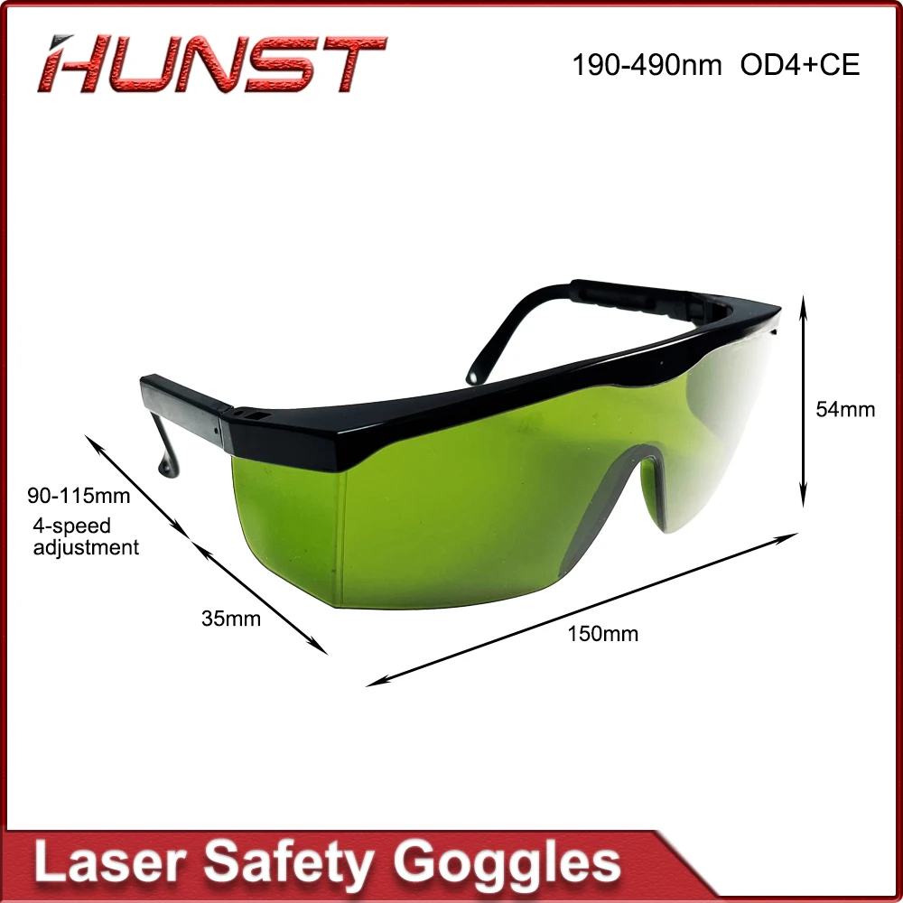 Lunettes de sécurité laser infrarouges HUNST IPL Beauty 190-490nm OD4 + CE lunettes de protection