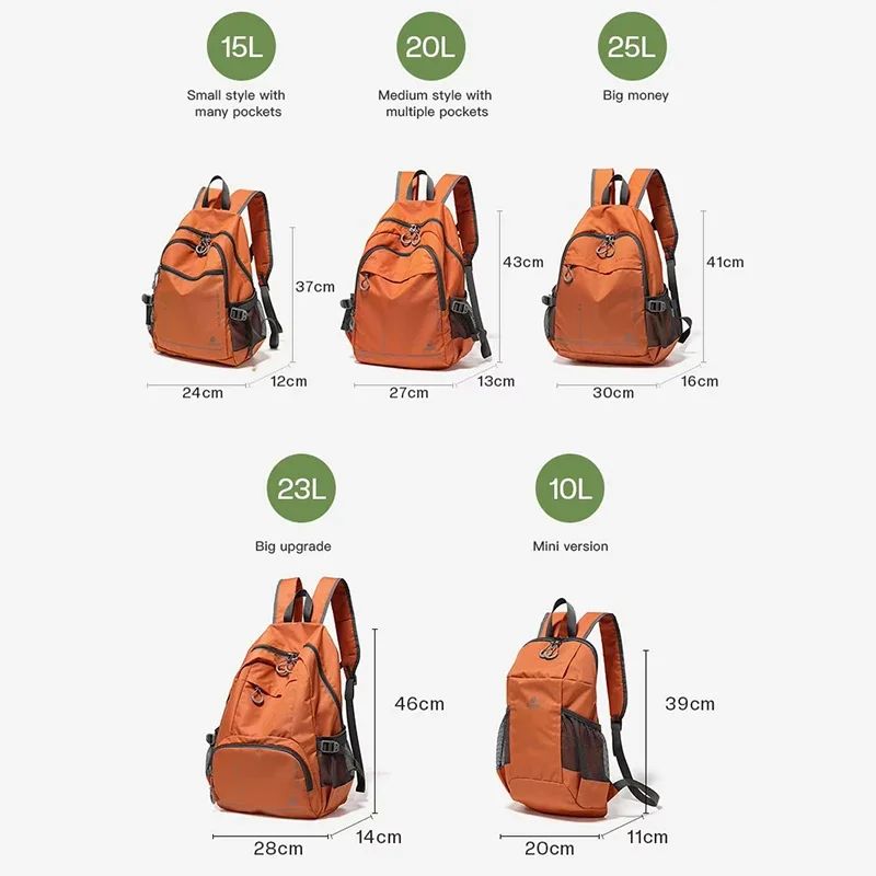 Epol Women's Ultralight Backpack 2026 Travel Outdoor Hiking Sports Backpacks Fashion Nylon Casual Large Capacity Bag 3037-06