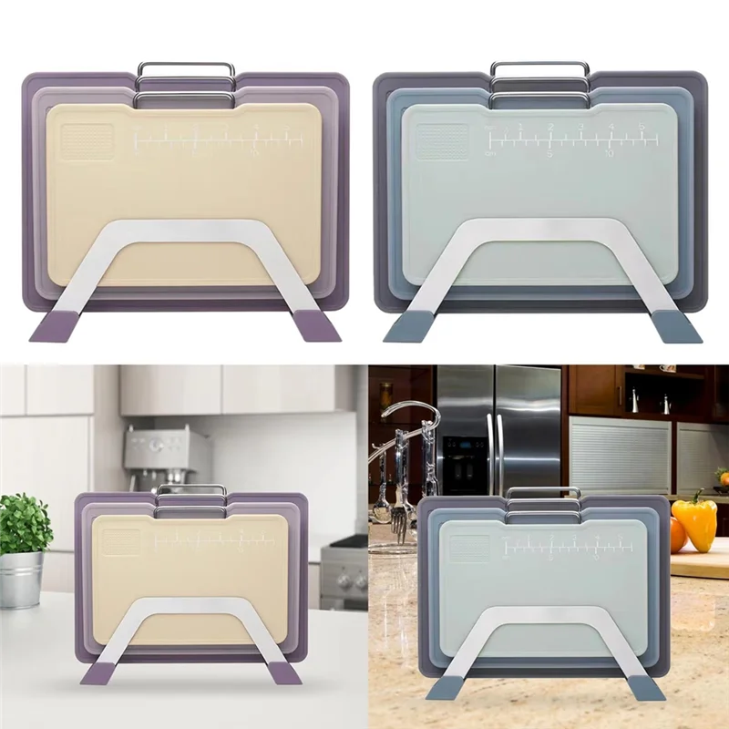 

Набор разделочных досок ABLN с подставкой и шлифовальной зоной и маркировкой весов 3 размера для эффективной разделения A