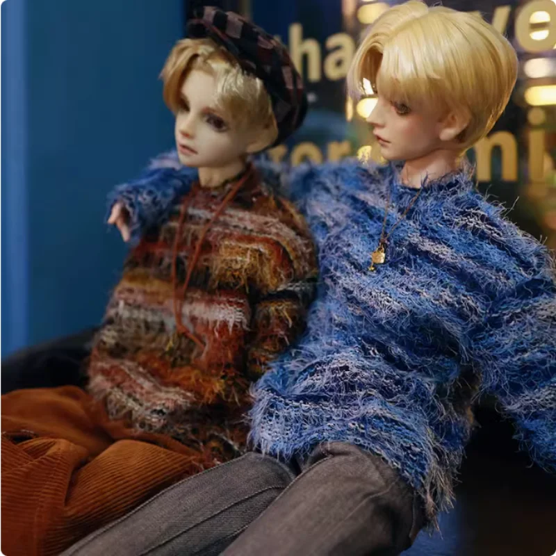 

BJD Doll Clothes For 68cm 73cm Dolls Brown Blue Sweater Wide Leg Pants Dolls Clothing Accessories