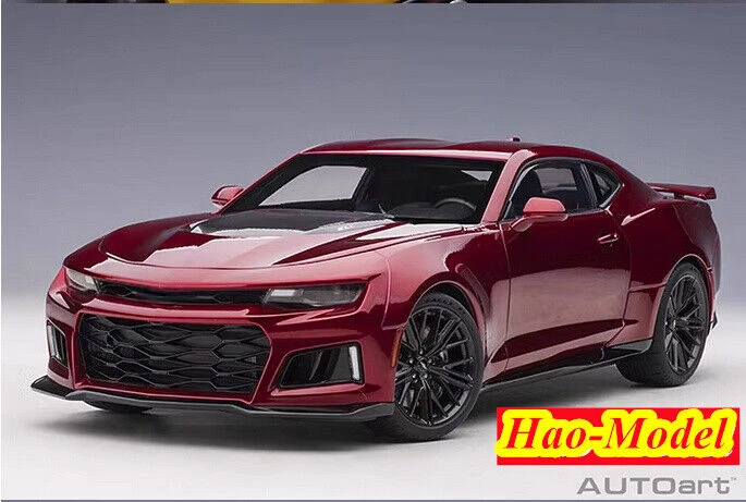 오토아트 1/18 쉐보레 카마로 ZL1 2017 모델 자동차 다이캐스트 금속 장식품 장난감, 소년 생일 선물 취미 디스플레이 컬렉션