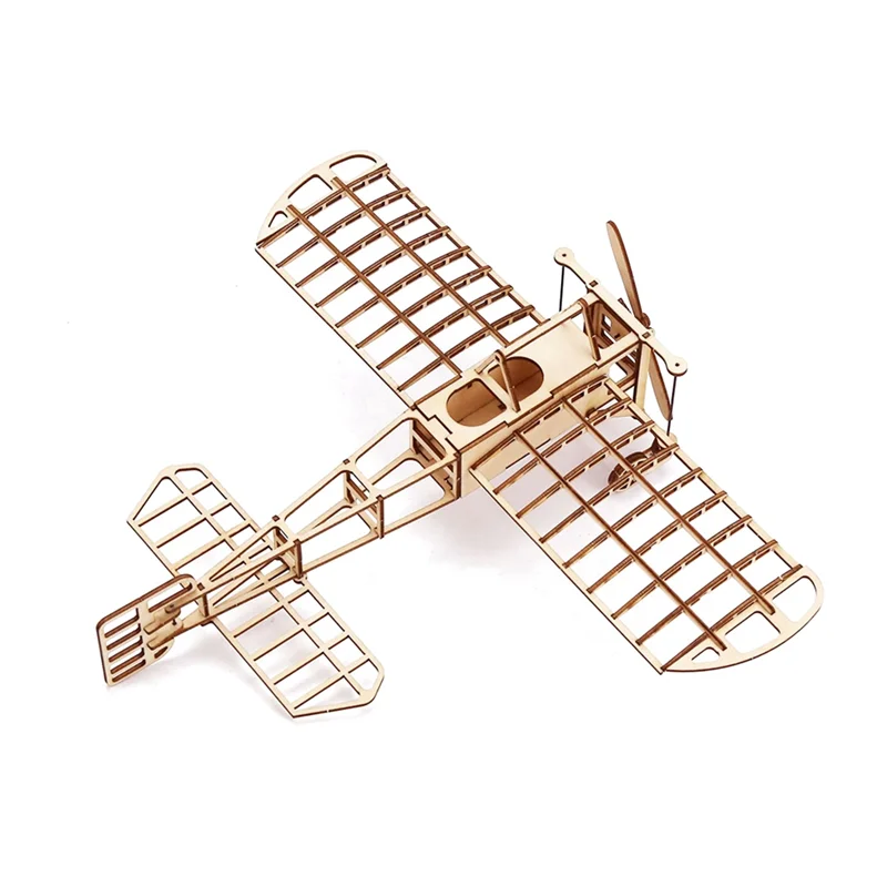 

Wooden Simulation Airplane Model Light Wood Airplane Assembly Three-Dimensional Educational Wooden