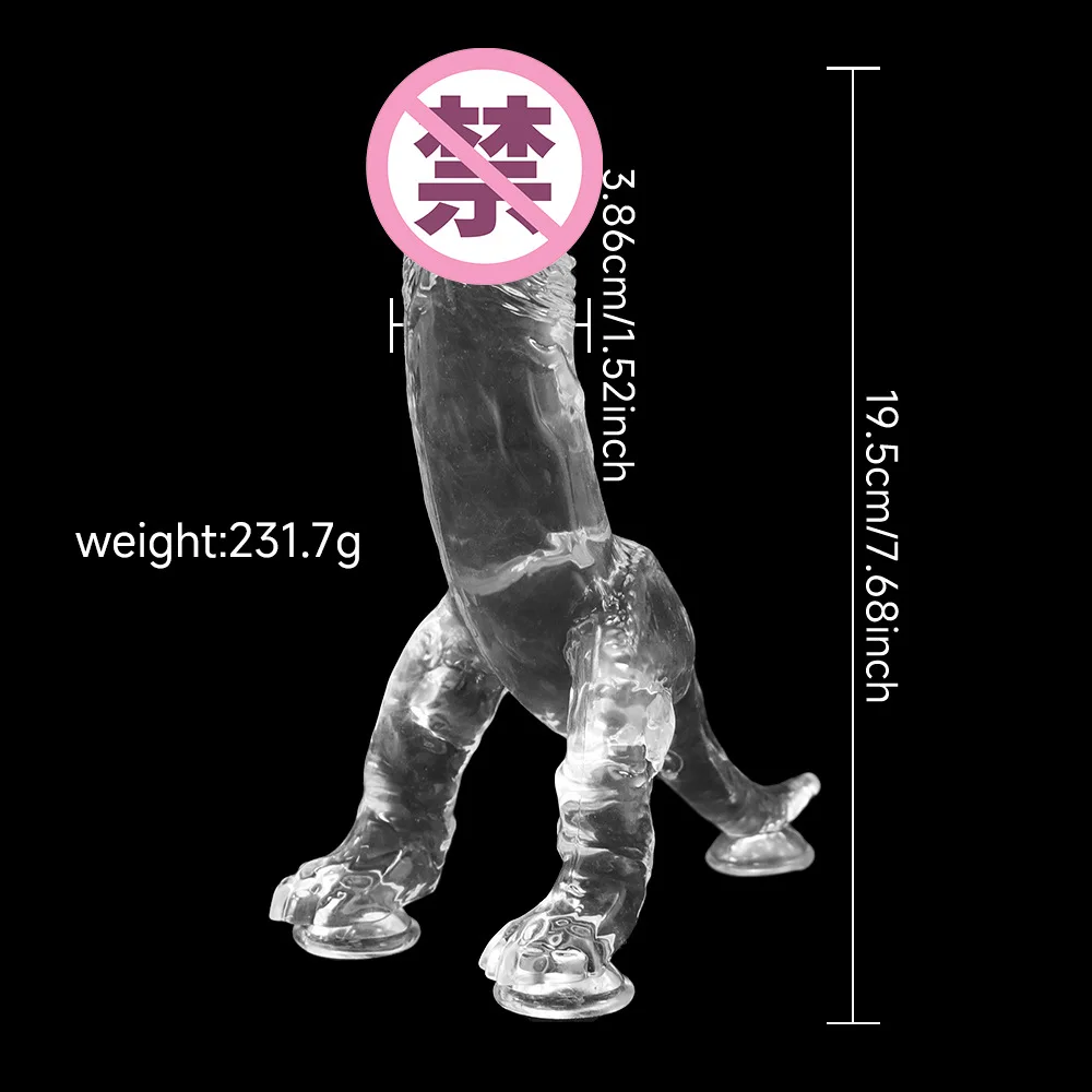 ديناصور كريستال على شكل خاص القضيب الإناث الجنس النشوة الجنسية الاستمناء منتجات الكبار لعبة الجنس tols الجنس لفتاة #4