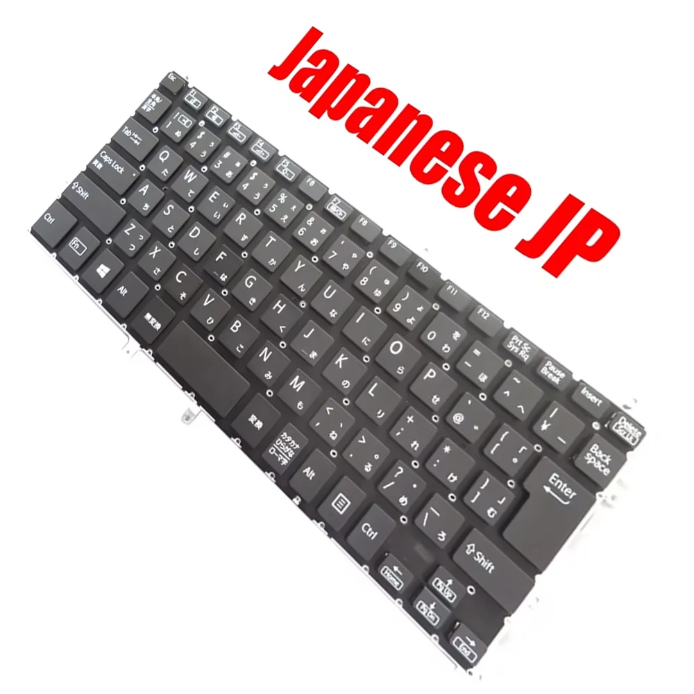 

Japanese JP JA Laptop Keyboard HMB8834AVA11 1A 1V0065501 Black With Backlit New