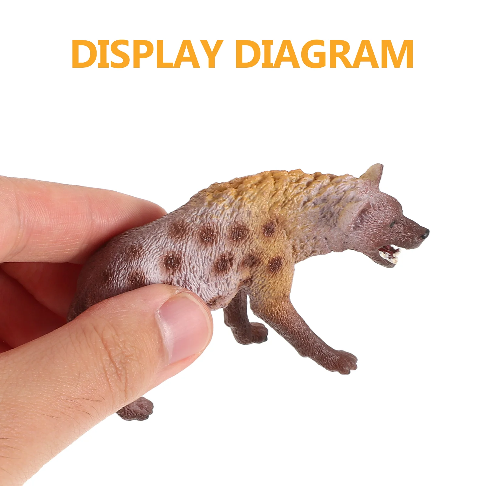 Small Hyena Model Simulation The Dog Kids Cognitive Toys Child Animal Figurines