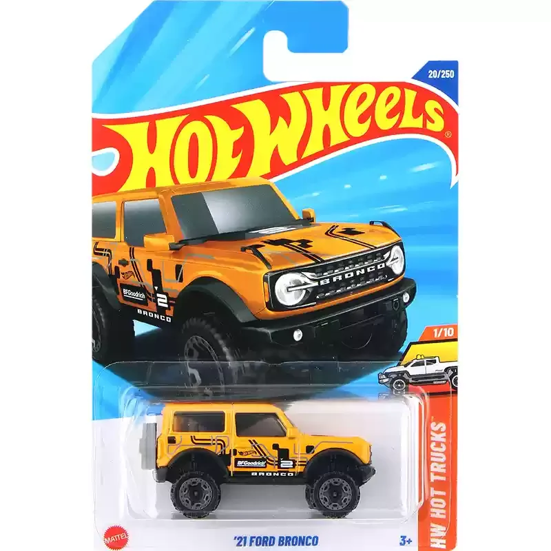 2025E オリジナルホットウィール車 21 フォードブロンコ 1/64 ダイ