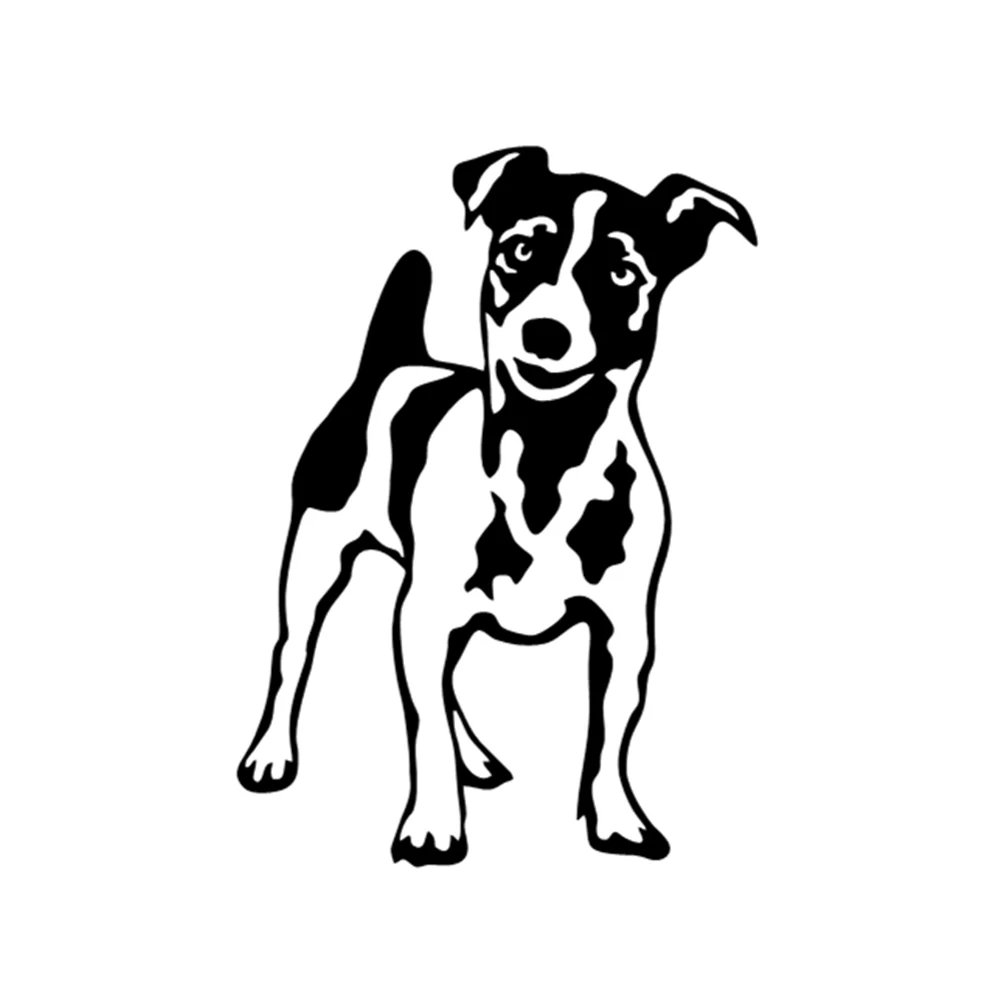 

10.3X14CM Jack Russell Terrier Dog Vinyl Decal, Pet Lover Car Sticker for Auto SUV Truck Motorcycle, Waterproof Window Decor