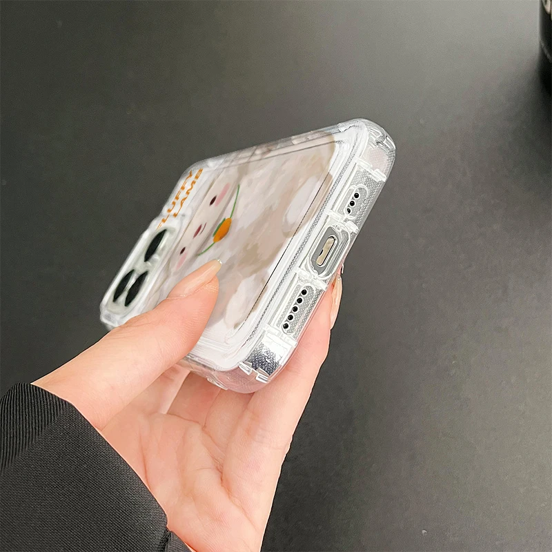 J4543 Fall Prevention Cushion Type For Samsung Galaxy S23 S22 S21 S20 Plus Note 10 20 Ultra Case DIY Soft TPU Cover