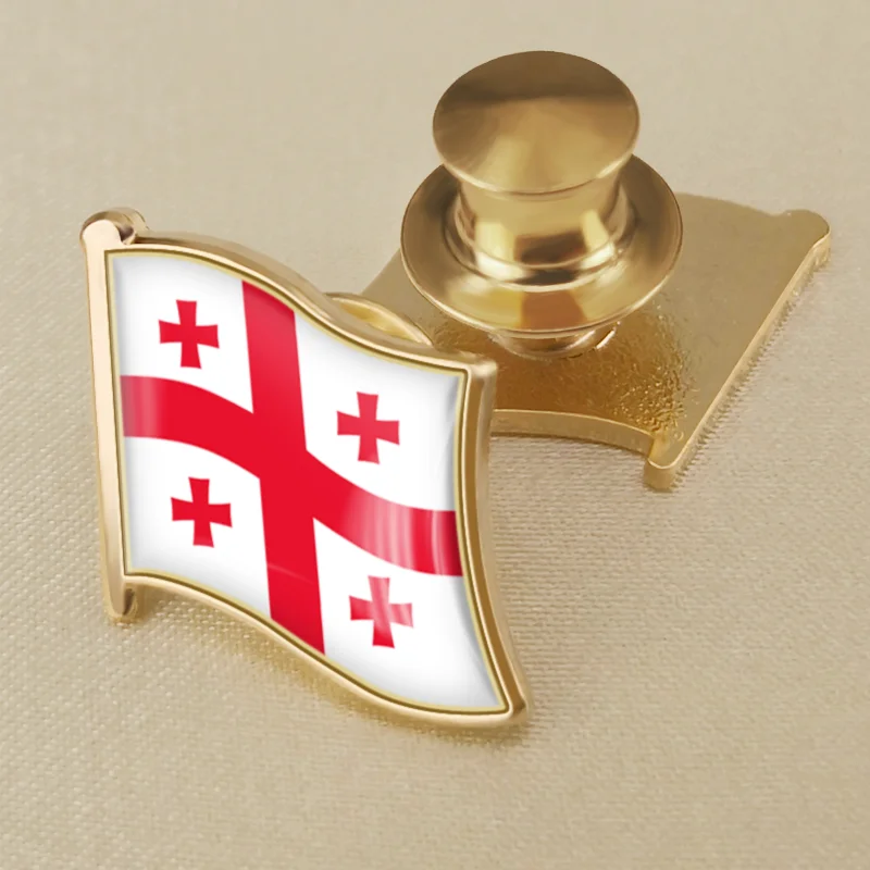 Georgia National Flag Lapel Pins Country Badges