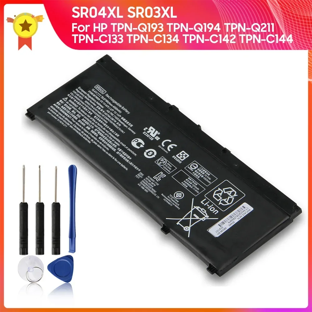 Replacement Battery SR04XL SR03XL For HP 15-CE 15-CB15-DC 15-CX HSTNN-DB7W TPN-Q211 TPN-Q193 TPN-Q194 TPN-C133 TPN-C134 Omen 15