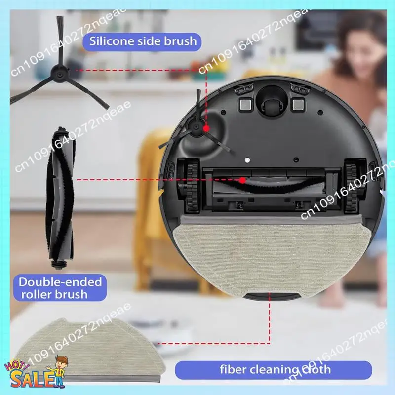 N08R For AIRROBO T20 Robot Vacuum Cleaner Main Side Brushes Hepa Filters Mop Pads Dust Bags Accessories