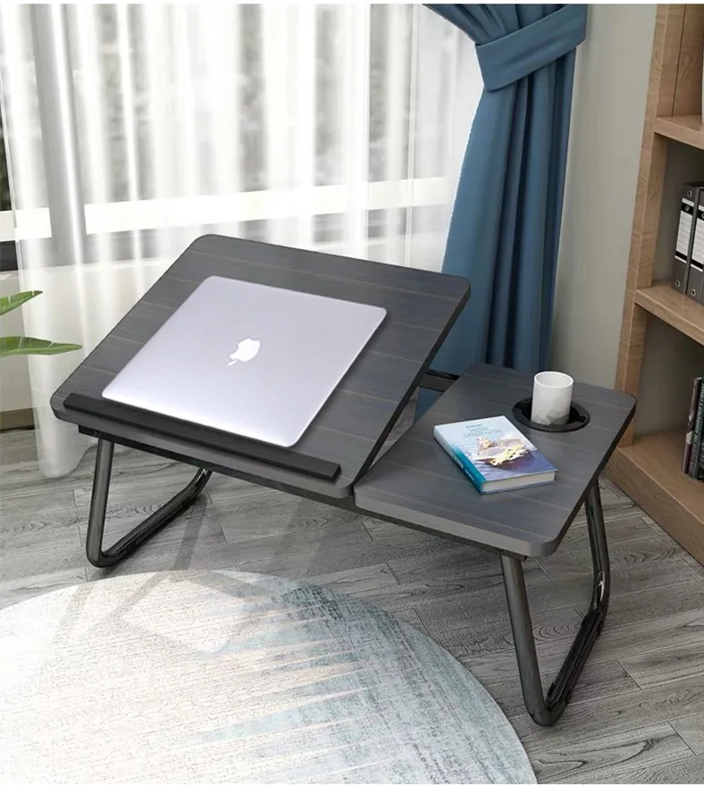 Escritorio para ordenador portátil, Mini mesa plegable de altura ajustable para dormitorio, sentado sobre el suelo, móvil, para dormitorio