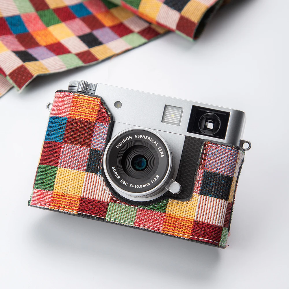 Xhalf Protective Case Handmade Camera Bag for Fujifilm XT5 X100VI X-T5 Xhalf Case Genuine Leather X100VI Half Case XT5 Half Bag