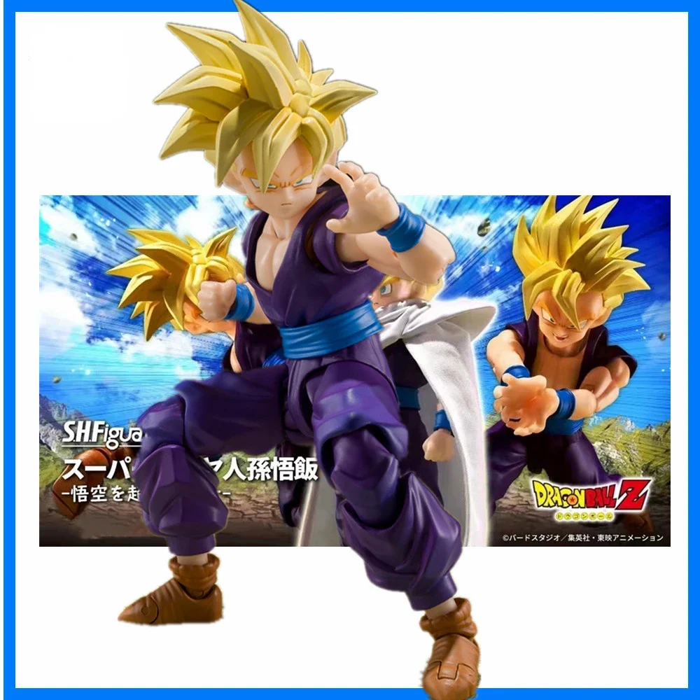 In Stock Original Bandai Dragon Ball Z S.H.F Goku Super Saiyan Son Gohan Anime Action Figures PVC Toys Models Collectible Gifts