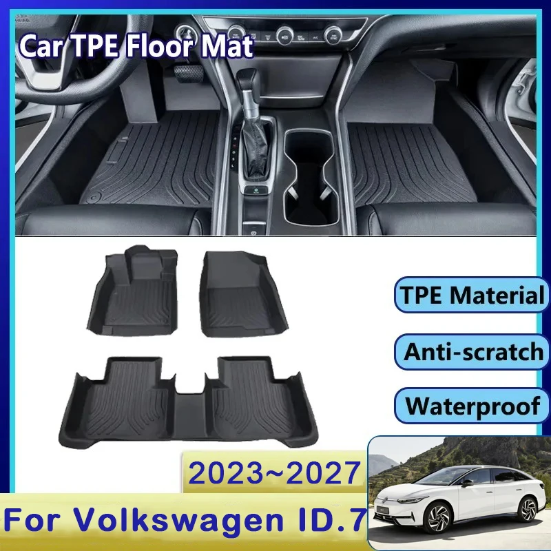 

Car Floor Mats For Volkswagen ID7 VW ID.7 2023-2027 Waterproof Pads Left Hand Driver Foot Carpet Footpad Covers Auto Accessories