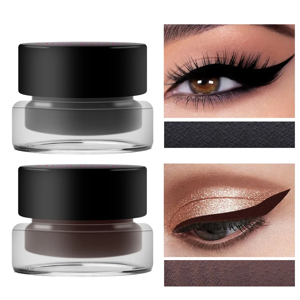 Miss Rose Black Eye liner Pen Makeup Gel Eye Shadow Eyeliner  Kajal Eye Shimmer Cosmetics