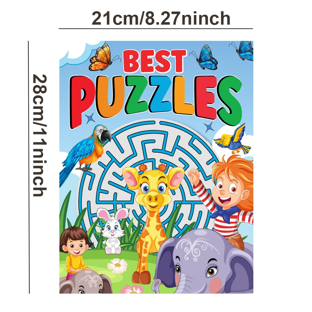 كتاب تلوين لغز البحث المتاهة للبالغين للتدريب المركز، لعبة تركز على تطوير العقل، كتاب تلوين ألغاز تحدي