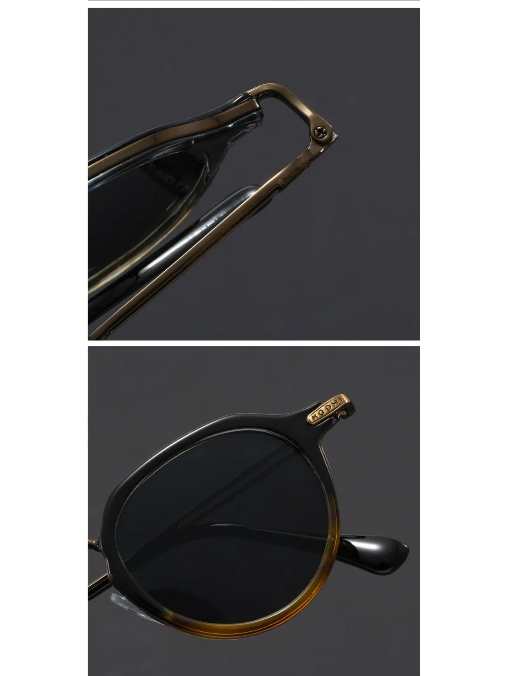Schildkröten-Acetat-Metallbeinschirme, Rahmen, handgefertigt, oval, quadratisch, für Herren, klassisch, handgefertigt, Damenbrille mit hoher Qualität – Detail 2