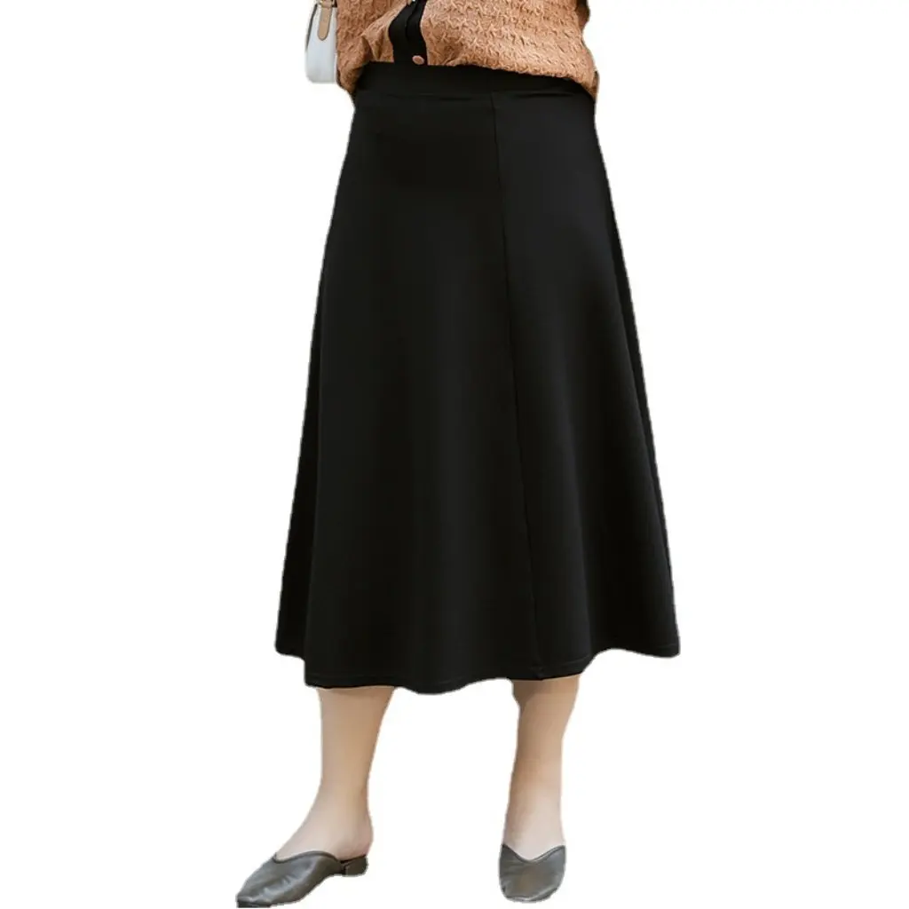 

Large Size A-Shaped Umbrella Skirt for Women High Waist Mid-Length Pear-Shaped Slim Fit Autumn Fashion plus Size Clothing 200kg