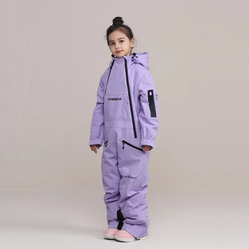 2025 Kinderen Skipak Jongen Warm Winddicht Meisje Sneeuwkleding Snowboardset Snowboard Snowsuit Kids Skiën Overall Jumpsuit