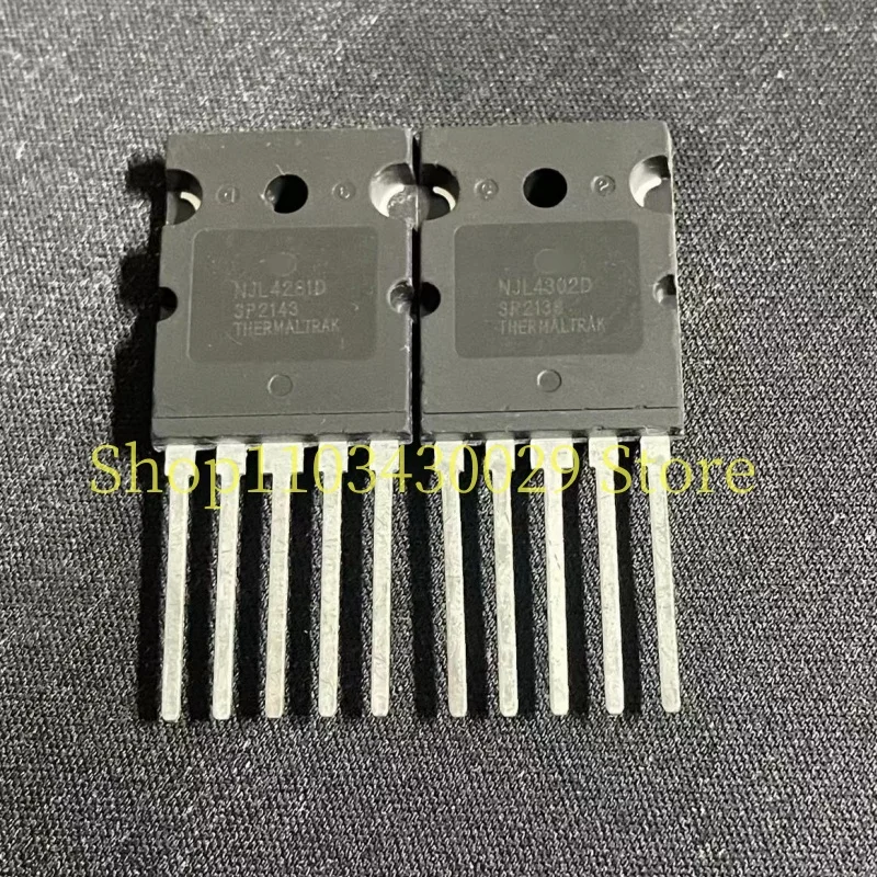 5Pairs(10PCS) New & Original NJL4302D + NJL4281D TO-264-5 15A 350V PNP + NPN Transistors