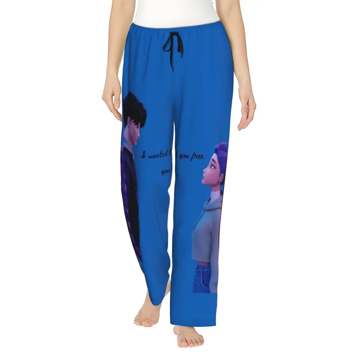 

Jinu And Rumi Kpop Demon Hunters Pajama Trousers Spring Fashion Room Sleepwear Bottoms Woman Soft Home Pants Oversized Pajamas