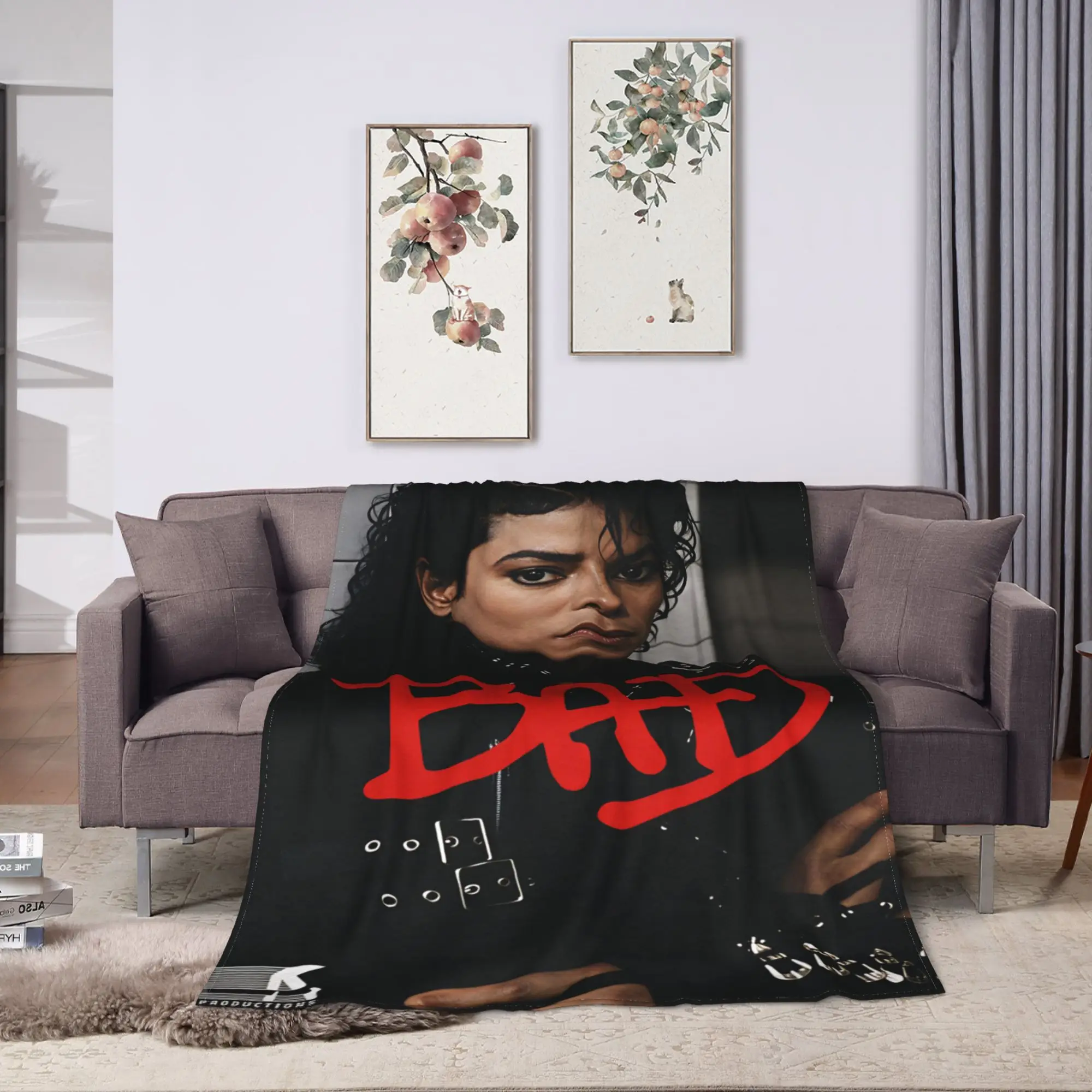 Michael Jackson Blanket Quality Super Warm  Throw Blanket Winter Picnic Bedroom Graphic Bedspread