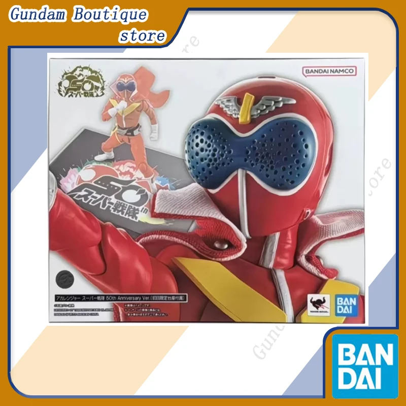 

Оригинальная фигурка Bandai SHF Super Sentai AKARENGER, версия к 50-летию, аниме-фигурка, коллекционная модель, игрушка, украшение, подарок для детей