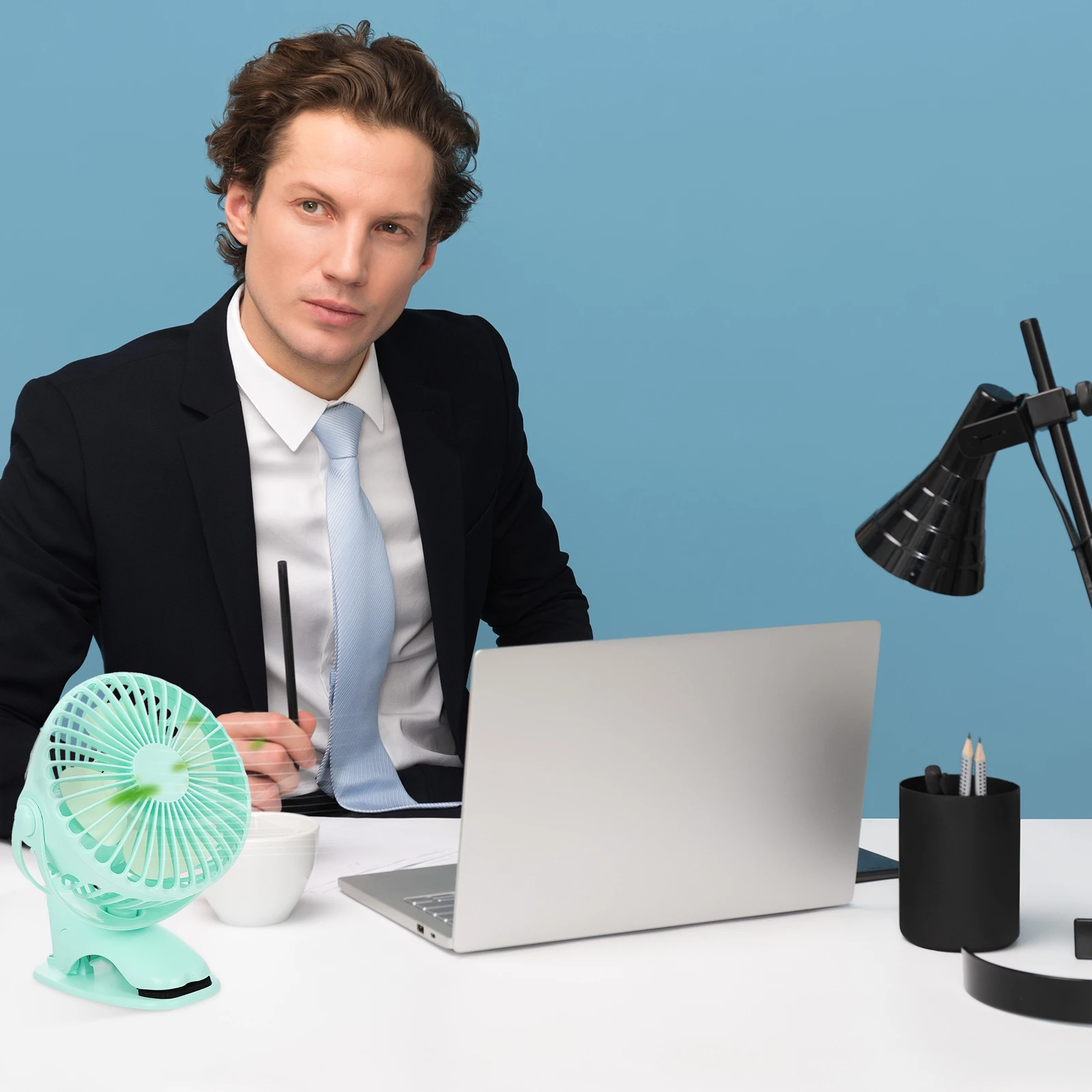 

Mini Fan Vehicle Cooling Desktop Portable for USB Mounted Supplies Seat Back