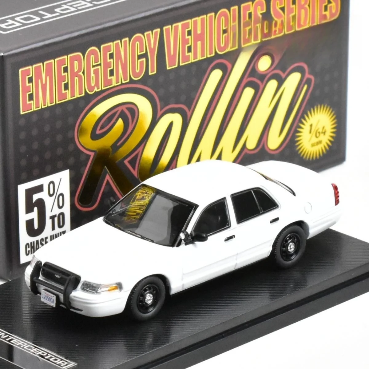 Rollin 1:64 Ford CV Interceptor Crown Victoria Police cruiser alloy car model