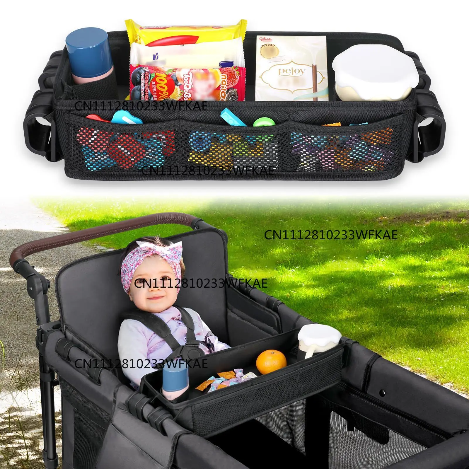 Stroller Tray Wonderfold Luxury Quad Wagon Dining Tray Stroller Tray Shelf