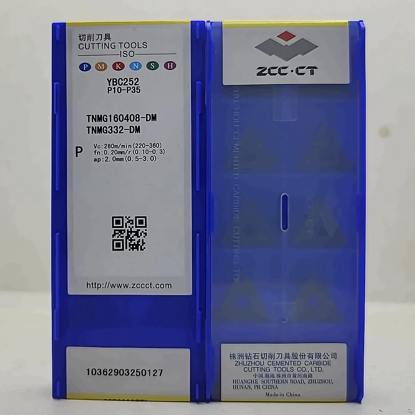 TNMG160408-DM YBC252/TNMG160408-DM YBC251/TNMG160408-DM YBC152 YBC151 YBM251 YBG202 ZCC.CT CNC คาร์ไบด์แทรกเครื่องมือ