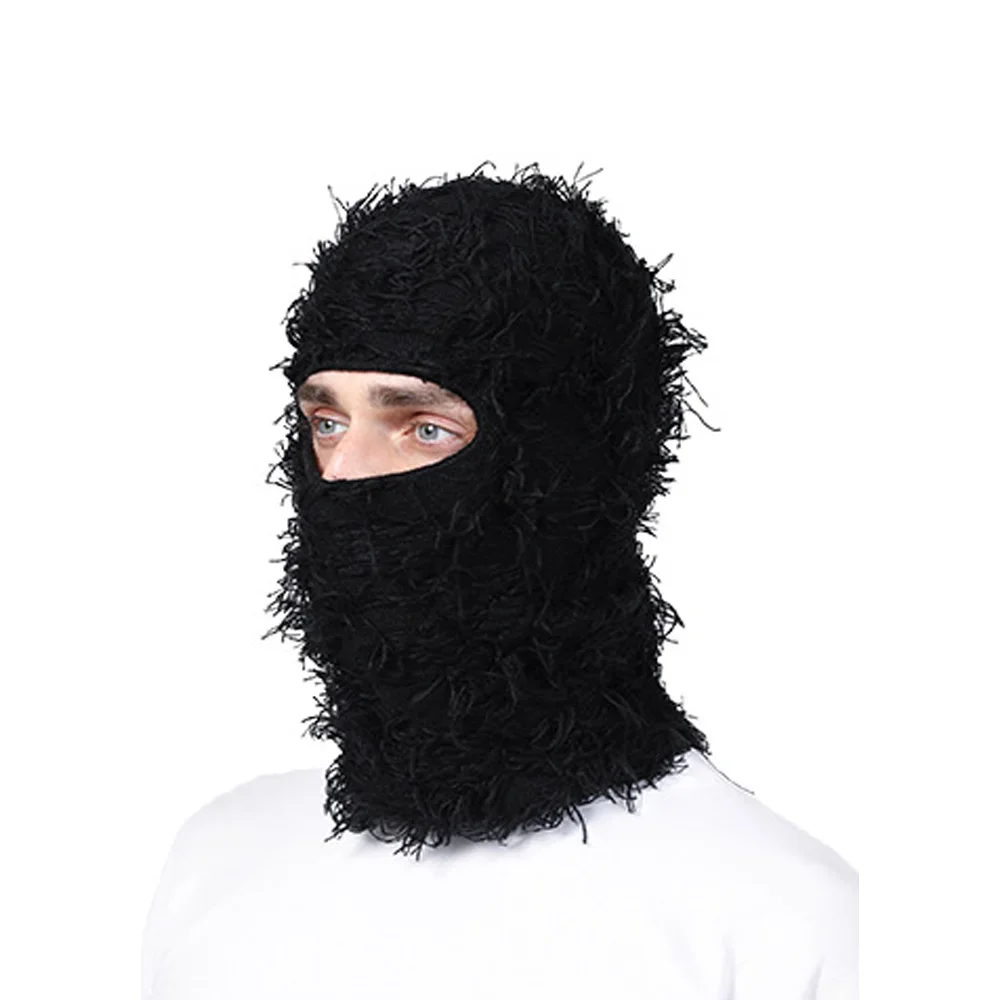 Multi-Purpose Knitted Ski Mask Warm Windproof Winter Balaclava Solid Color Neck Hat Unisex
