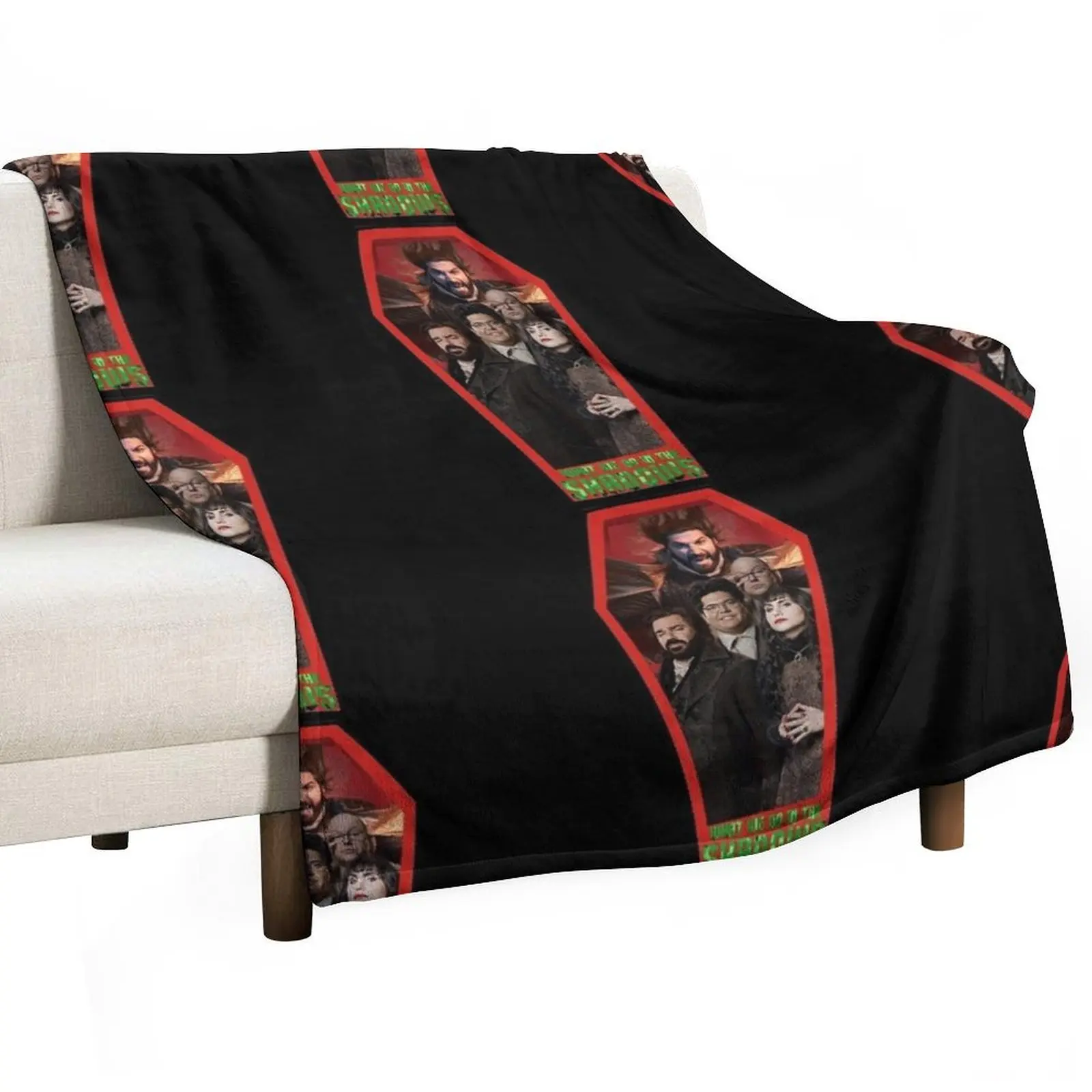 

What We Do In The Shadows Casts Throw Blanket Cozy Light Blanket for Travel Camping Picnic