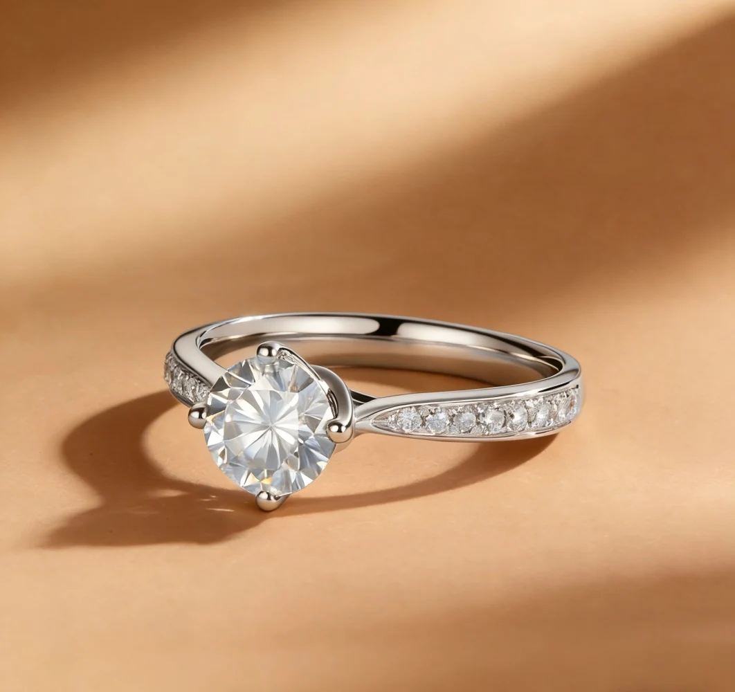 

Кольцо с выращенным в лаборатории бриллиантом от 1 до 3 карат, золото 9K/14K, чистота VVS, цвет D, для женщин, на свадьбу, годовщину, помолвку