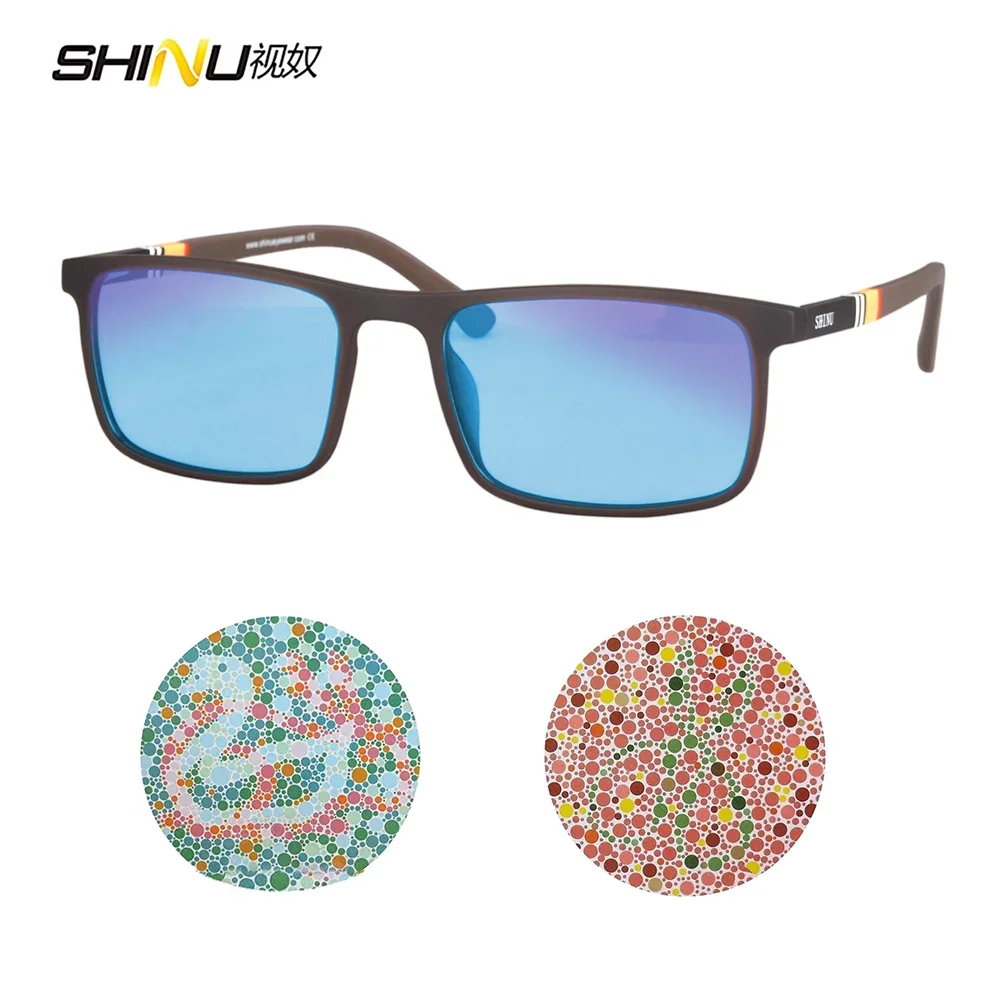 Fashion Red Green Color Blind Glasses For Men Protan Deutan Improve Colorblind Fashion Acetate Sun Glassed For Men - Image 4