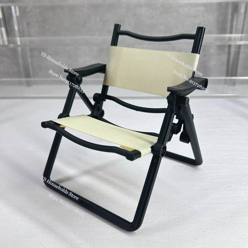 In Stock 1/6 Scale Soldier Camping Folding Chair Model Mini Static Plastic Toys For 12" Male Female Figure Scene Accessory