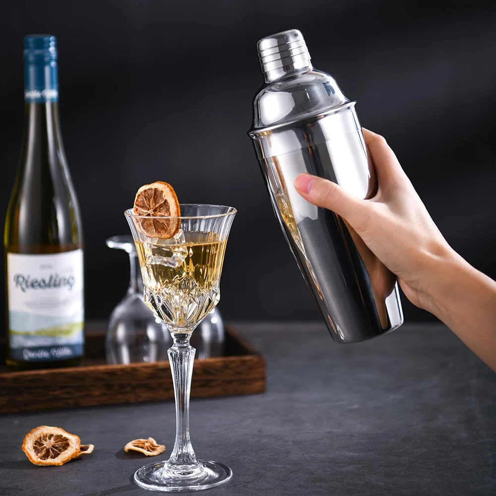 Stainless Steel Cocktail Shaker Bartending Tools Bartender Kit Boston Martini Sharker Drink Mixer 1Pcs