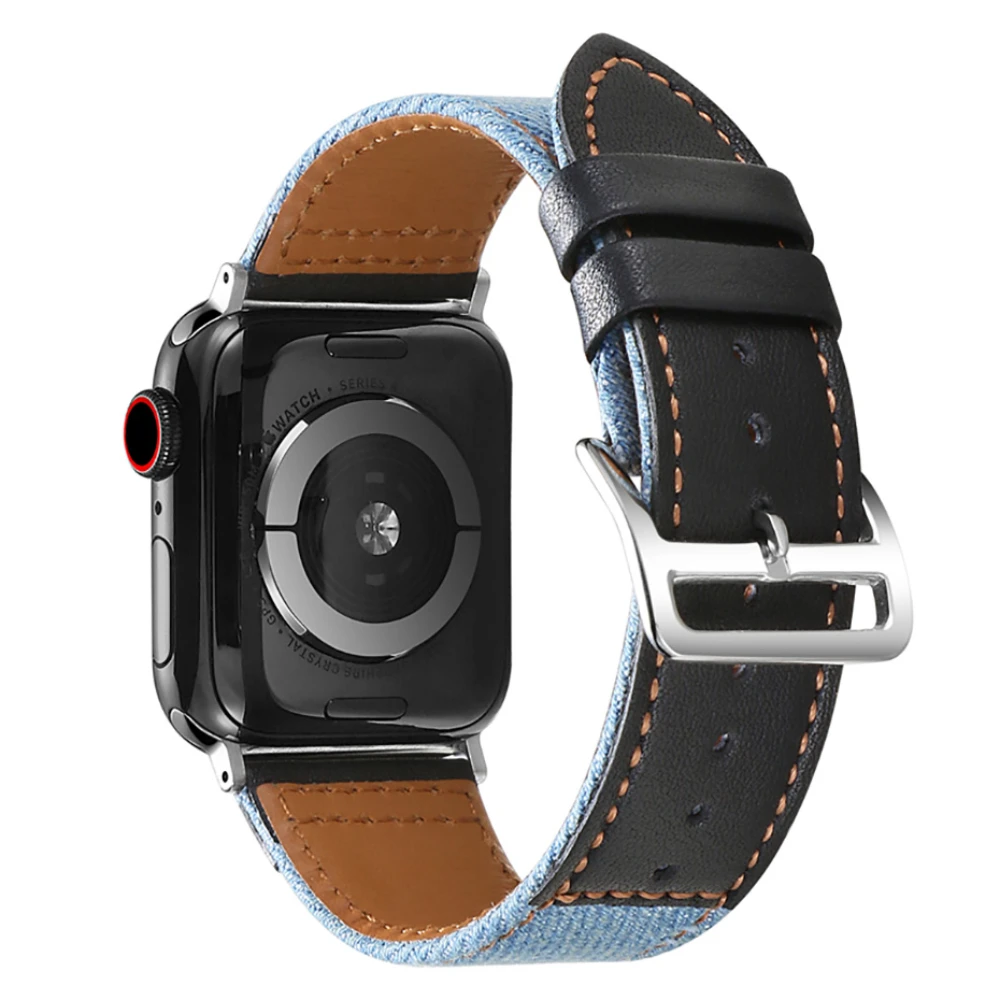 Nylon Leather Strap for Apple Watch Ultra 8 7 6 5 4 3 2 SE Bracelet Wristband for iWatch 49mm 45mm 41mm 44mm 40mm 42mm 38mm Belt