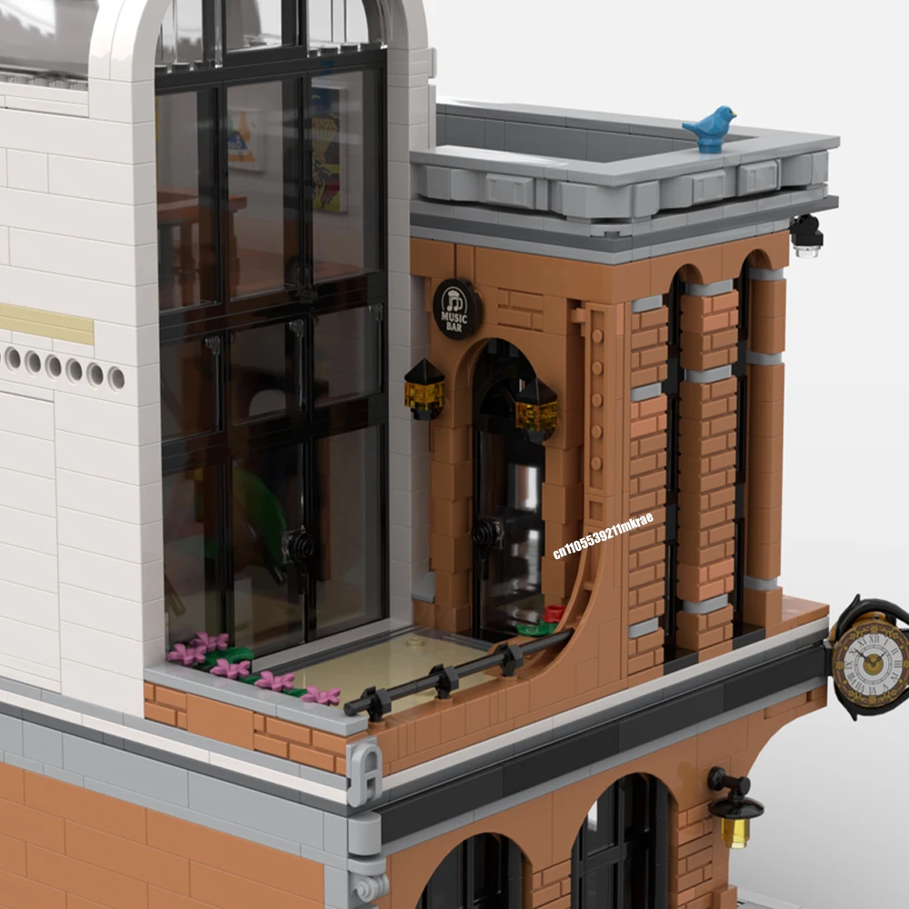 ตัวต่อ 3460 ชิ้น ชุดตลาดถนน ศิลปะ แกลเลอรี แบบจำลอง DIY สร้างสรรค์ ของเล่นเด็ก ประกอบเอง ของขวัญ ตัวต่อบล็อก