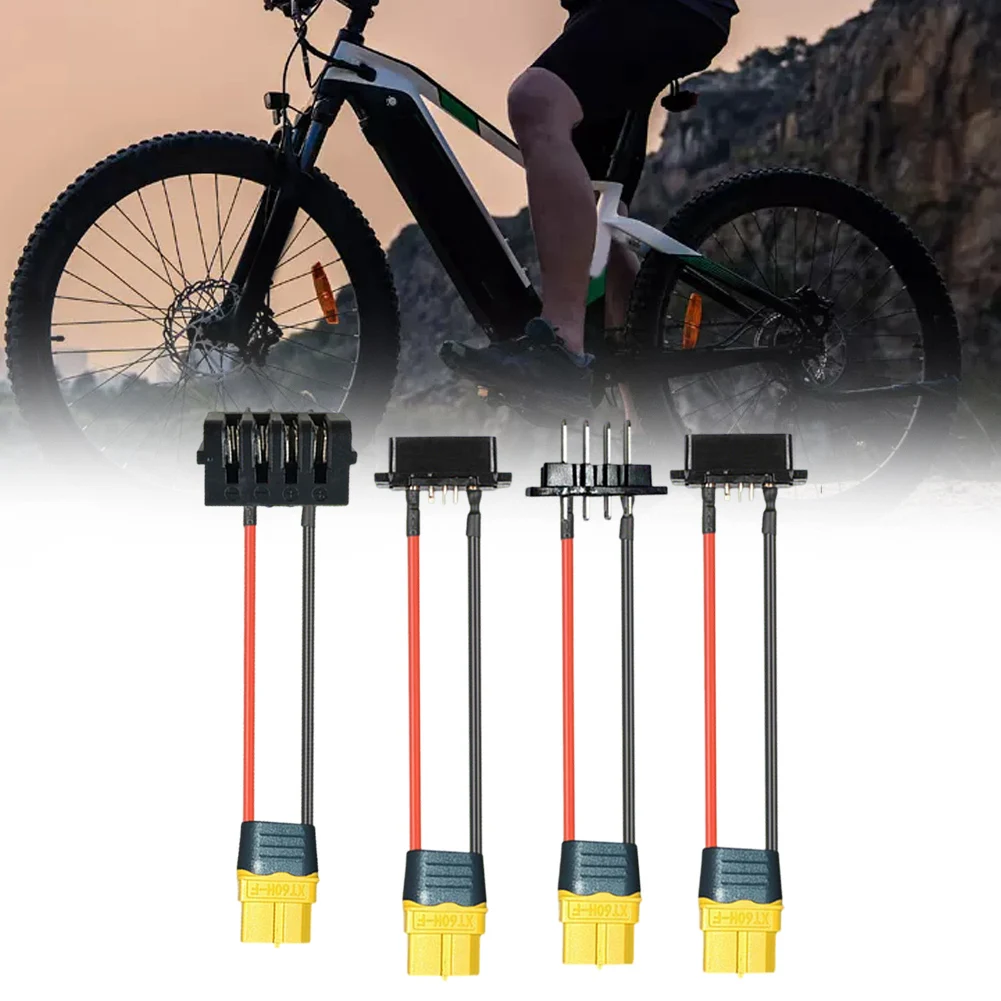 Ebike Plug Power Connector 4pins Or 5pins Male Or Female/ Power Plug For-Hailong Battery Case To Battery Cable 30cm