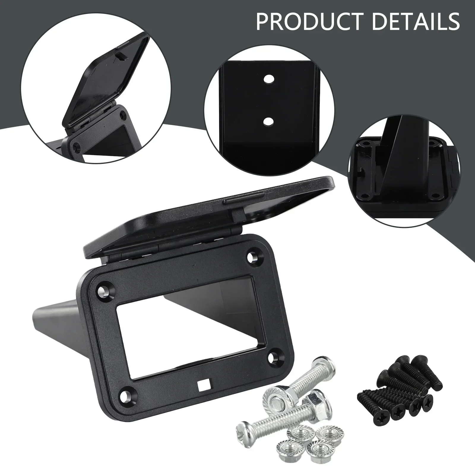 Imagem -04 - Flush Mount Bracket Painel Capa para Caravan Anderson Plug Connector Suporte de Montagem da Base do Carro 175a pc Pcs