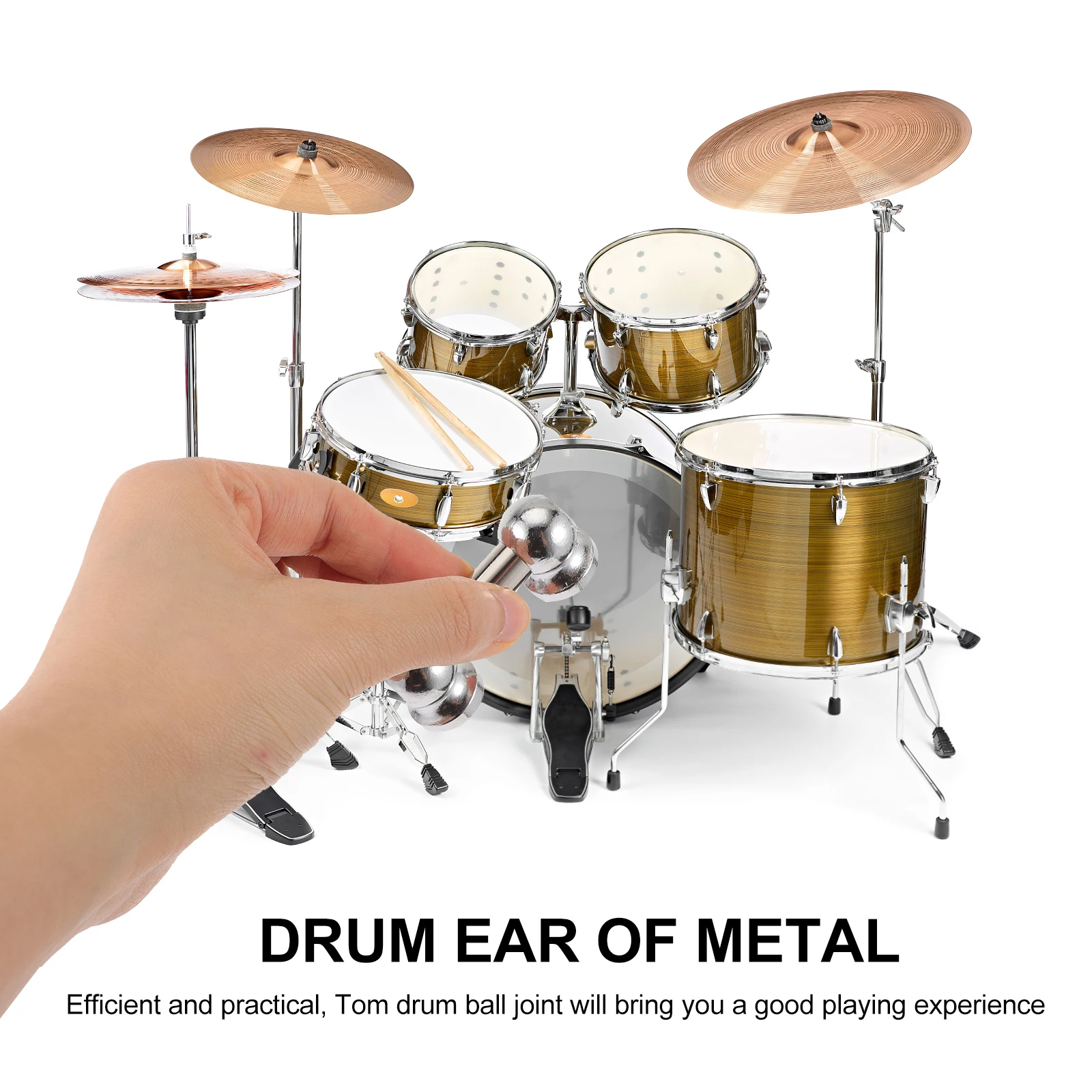 

Drum Ear Accessories Parts of Drums Rod Connector Support Accessory for Snare Percussion Hardware Mount