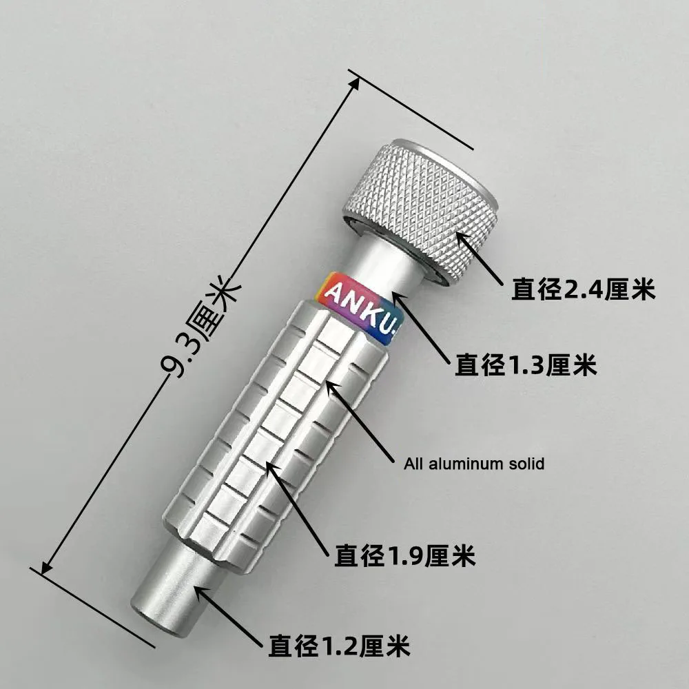 다기능 알루미늄 합금 스크루 드라이버 핸들, 마그네틱 흡입 인터페이스, 회전 리어 캡, 베어링 포함, 6.35mm 스크루 드라이버 비트