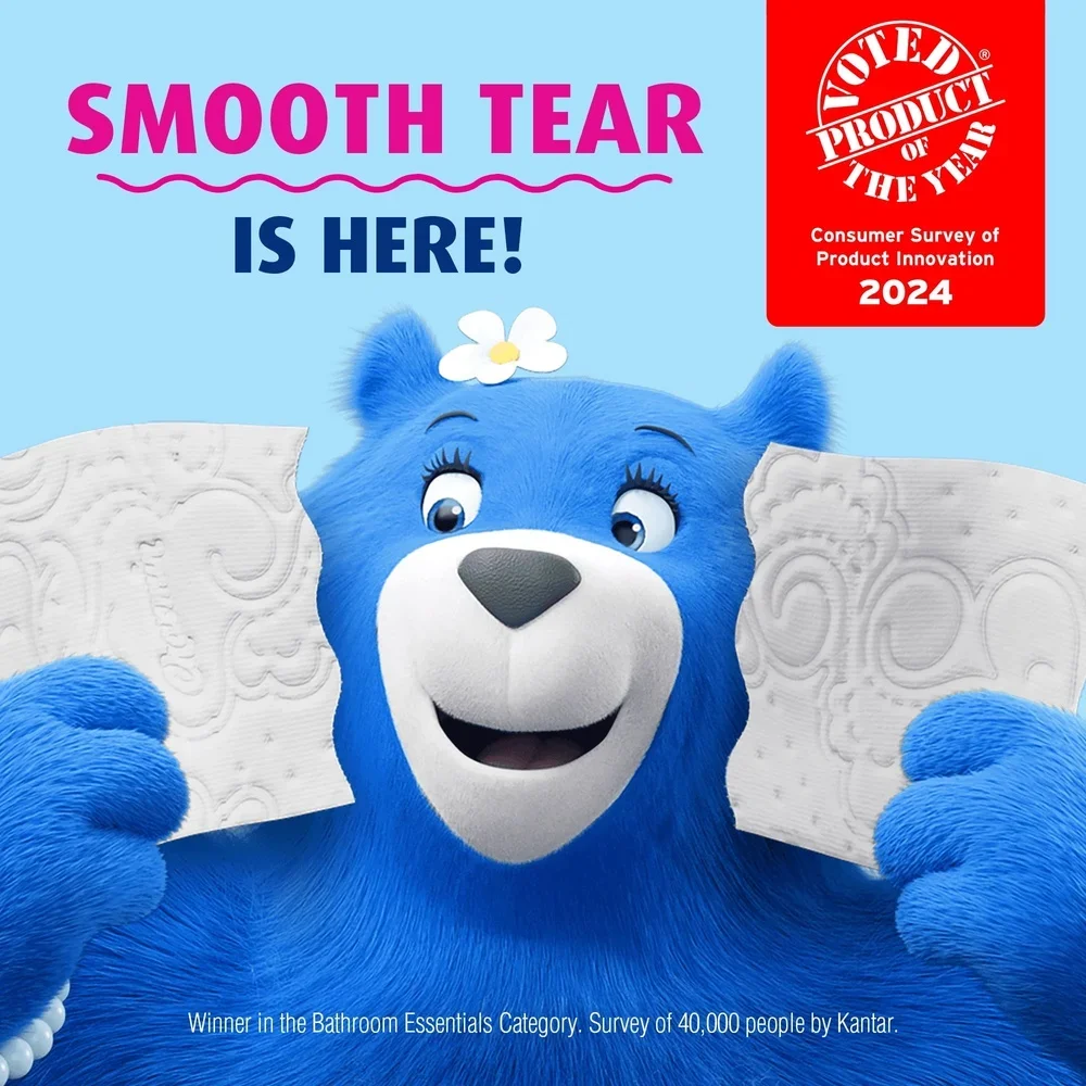 ورق تواليت فائق النعومة 6 لفات ميجا 2 طبقة سيبتيك آمن 1344 ورقة ماصة لا تقاوم ليونة مثقوبة نظيفة تمزيق