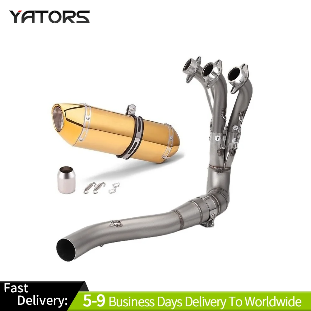 

Full Exhaust System Header Muffler Pipe Fits Yamaha MT-09 FZ09 XSR900 2021-2025 Exhausts Pipes