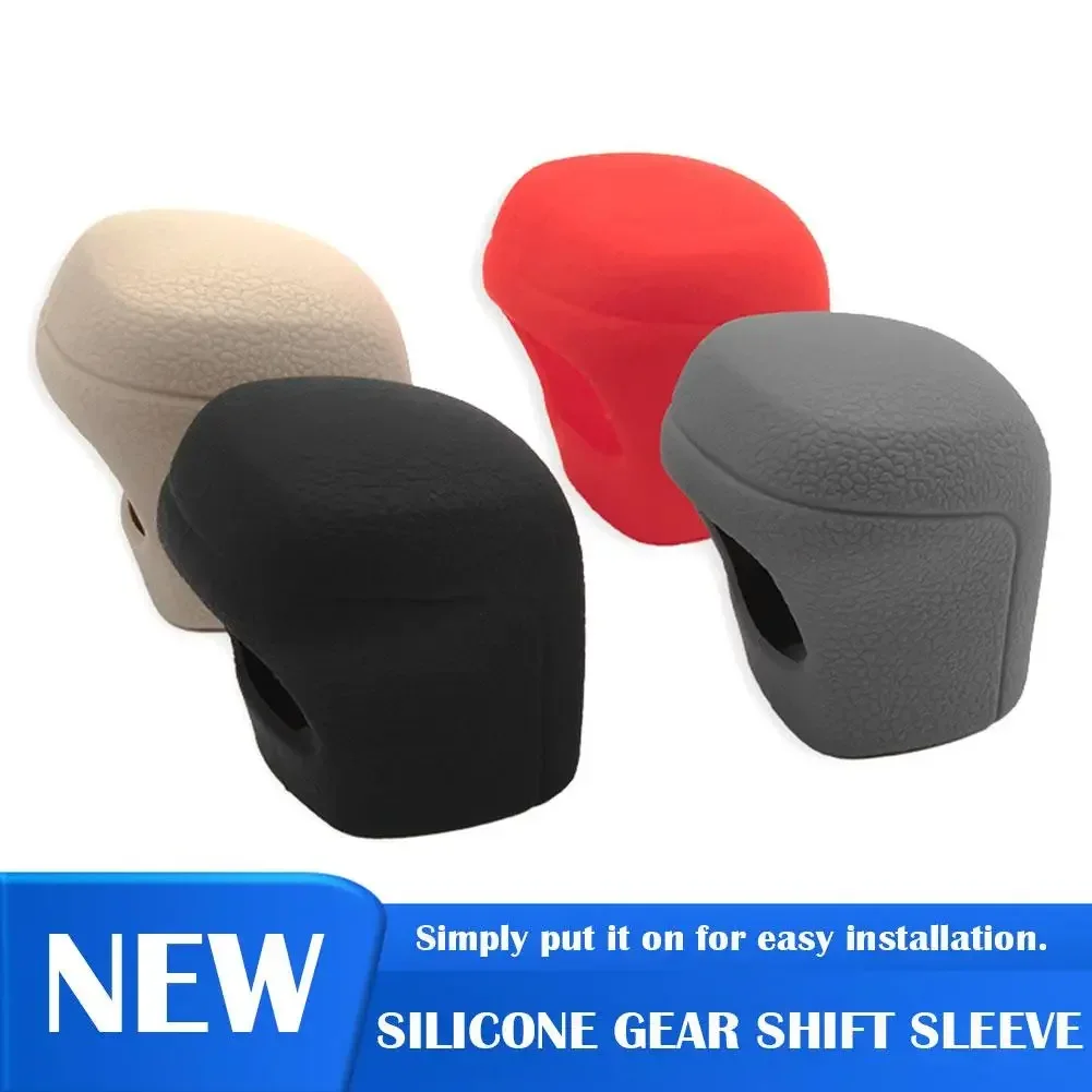 Car Silicone Automatic Gear Shift Knob Cover Antislip Shifter Knob Univeral Fit Shifter Handle For Toyota C-HR For Camry Corolla