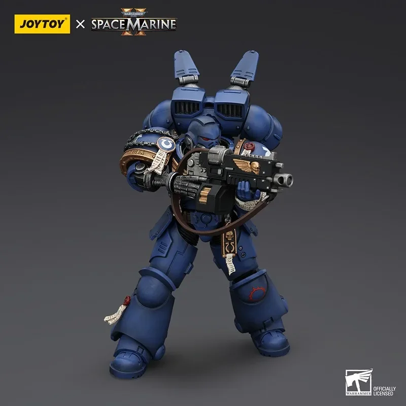 [W magazynie] JOYTOY Warhammer 40K figurka Uitramarines Lieutenant Titus rysunek Gadriel Brother Chairon wspólny ruchomy model