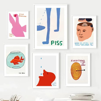 Goose Duck Airplane Archery David Shrigley Funny Wall Art Canvas Painting Posters And Prints Pictures For Living Room Home Decor