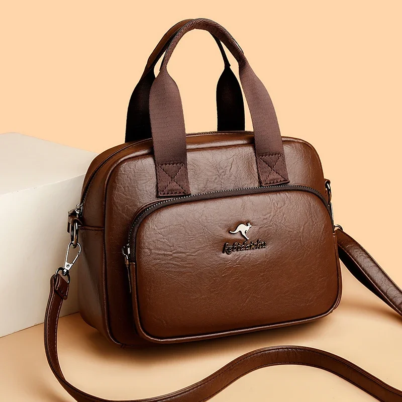 

High Quality Handbag For Women Multi-pocket Purse Ladies Luxury Leather Shoulder Crossbody Bag Female Fashion Design Sac A Main